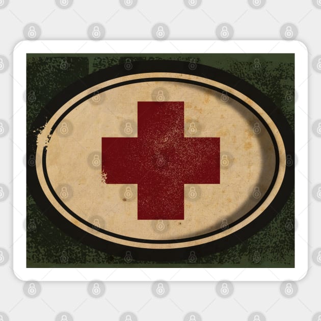 Military Red Cross Magnet by CTShirts